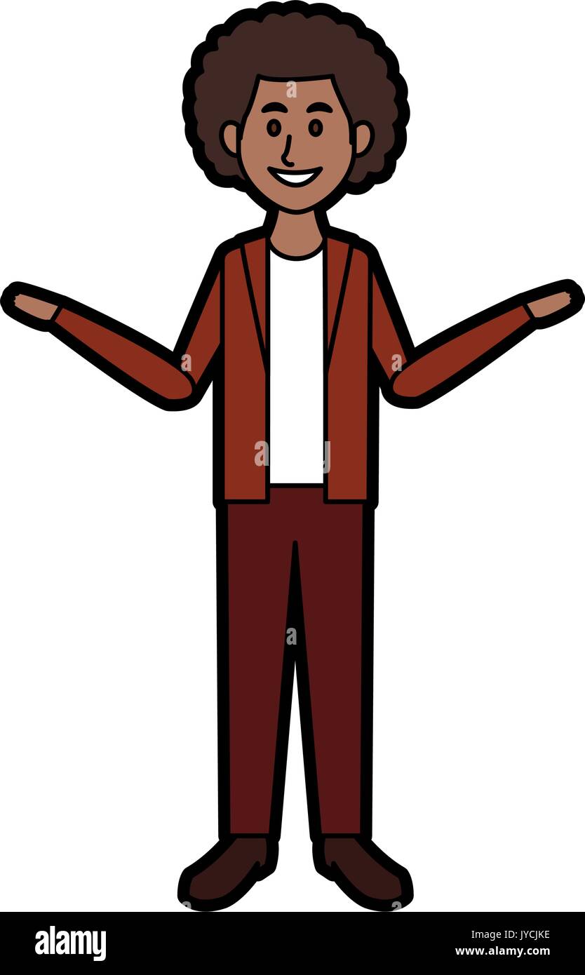 African man casual clothing Stock Vector Images - Alamy