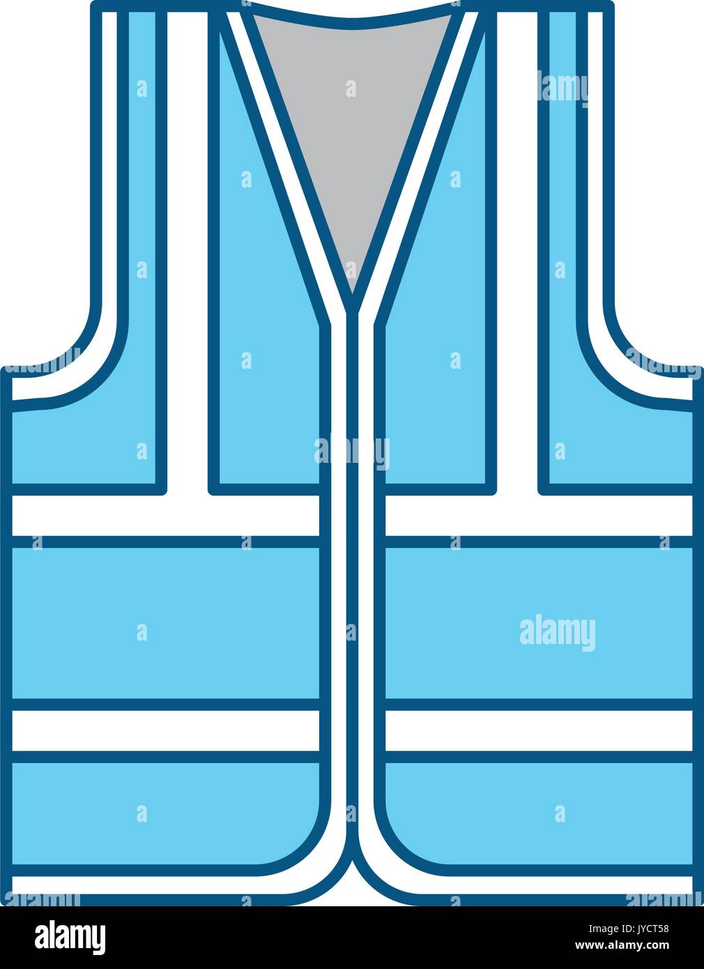 Vector illustration safety vest blue Stock Vector Images - Alamy
