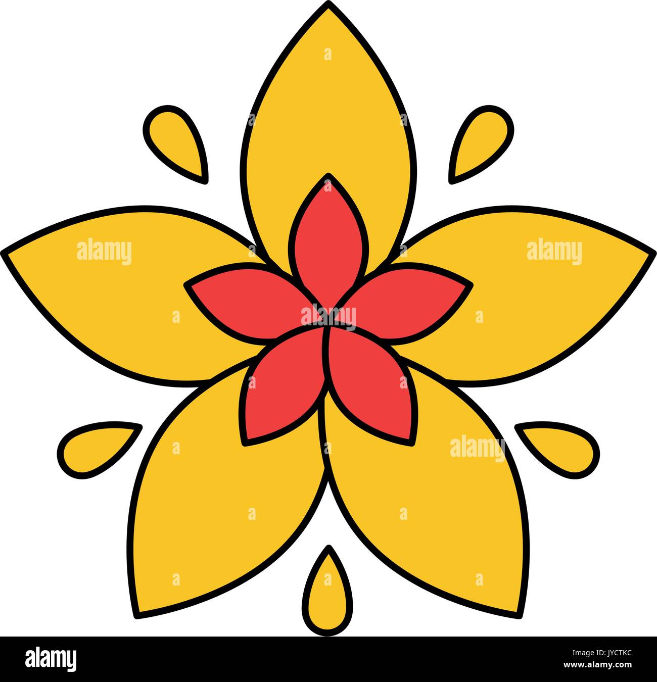 Beautiful flower symbol Stock Vector Image & Art Alamy