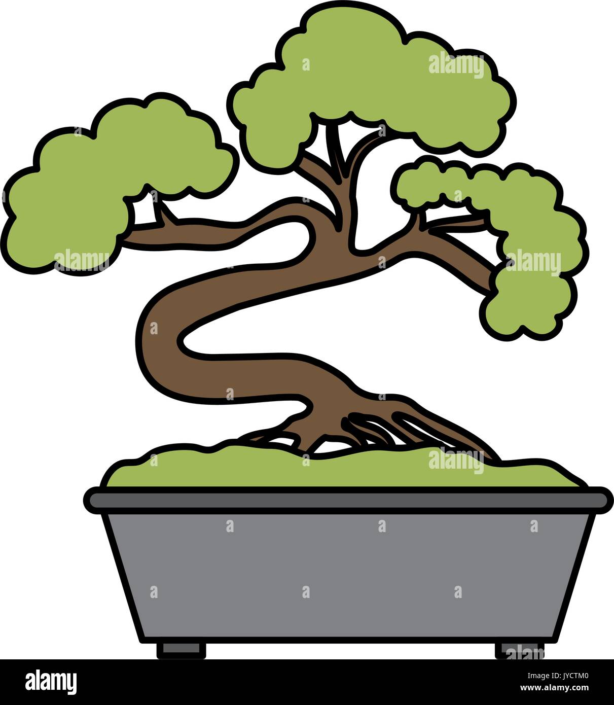 Bonsai japanese tree Stock Vector Image & Art Alamy