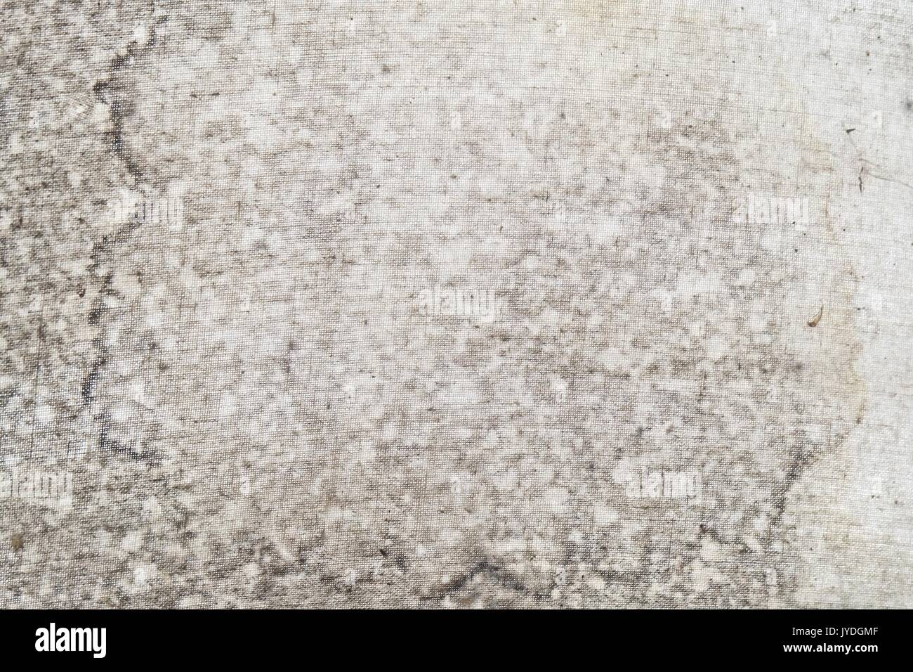 Fabric Texture, Close Up of Dirty White Cotton Texture Pattern Background with Copy Space for Text Decoration. Stock Photo