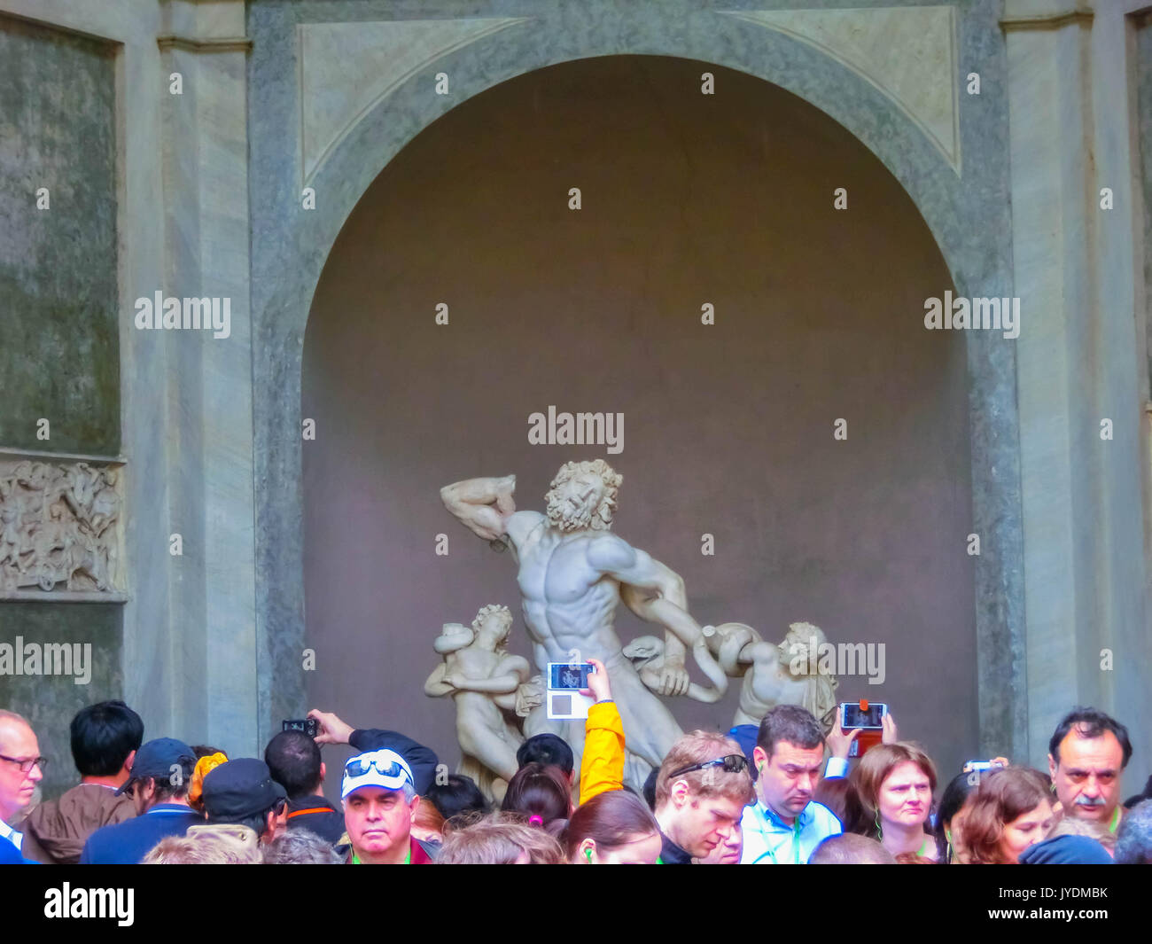 Rome, Italy May 02, 2014 Ancient statue of Laocoon and his Sons in