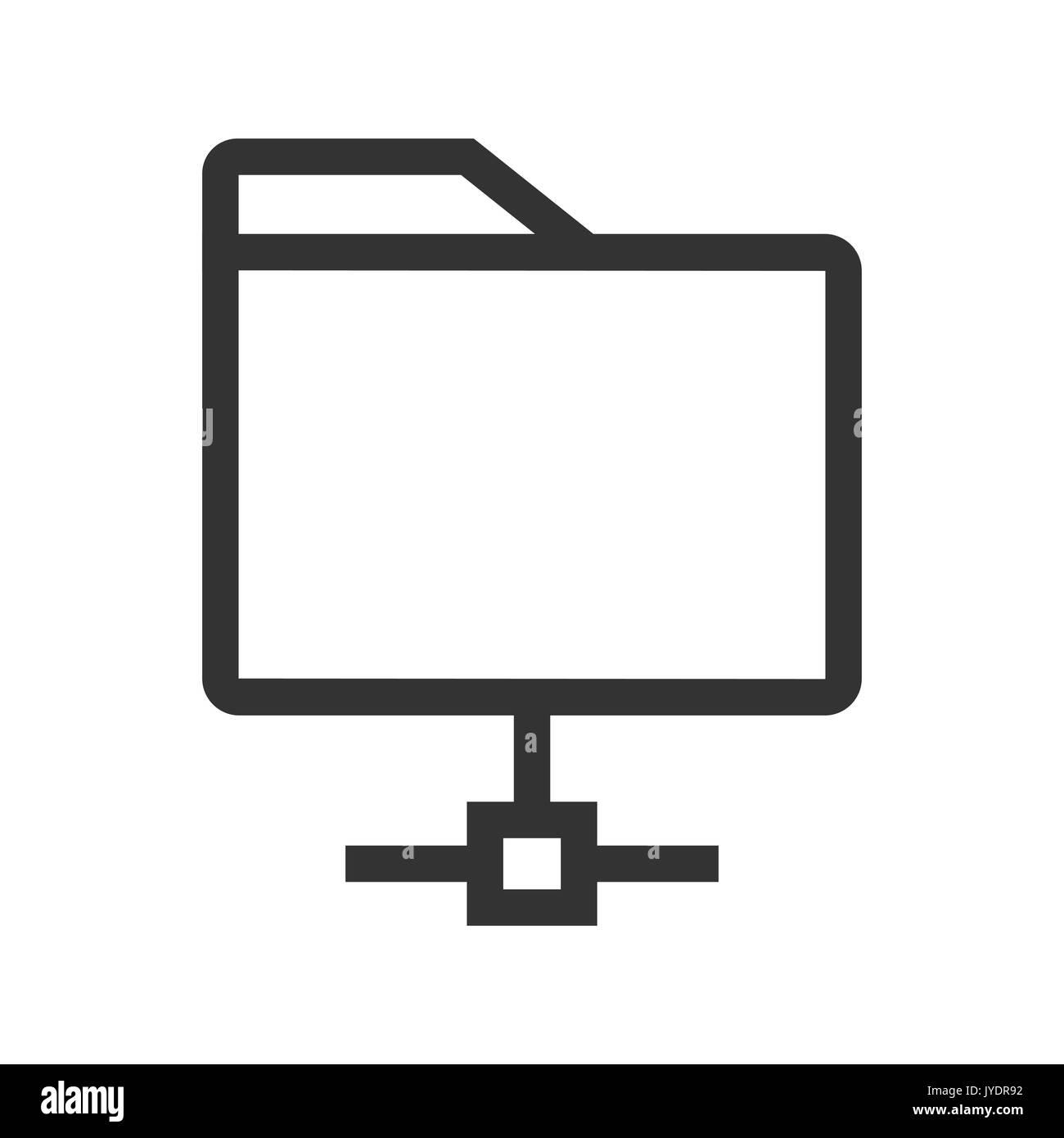Computing folder vector icon Stock Vector Image & Art - Alamy