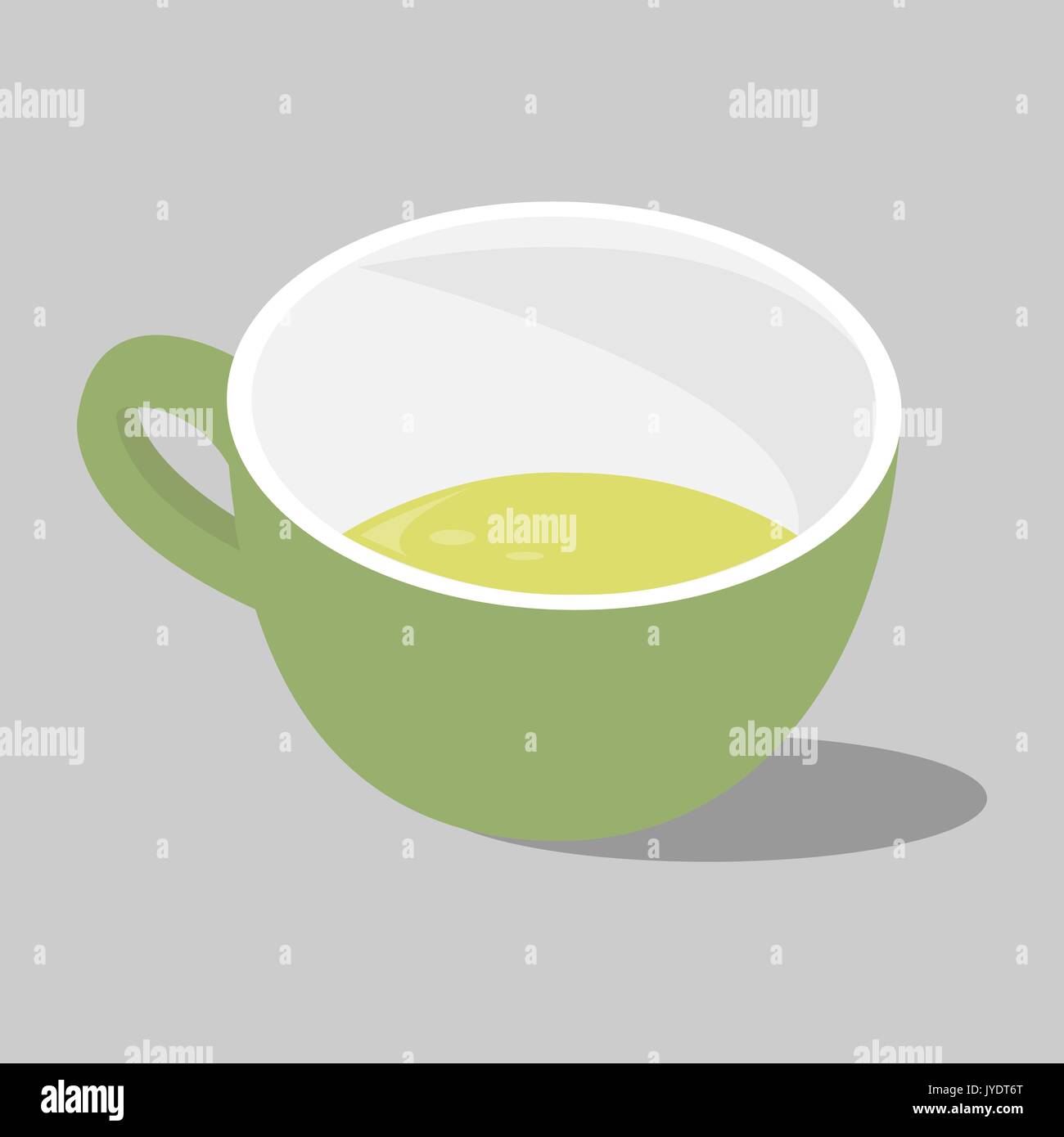 Cup of green tea Stock Vector