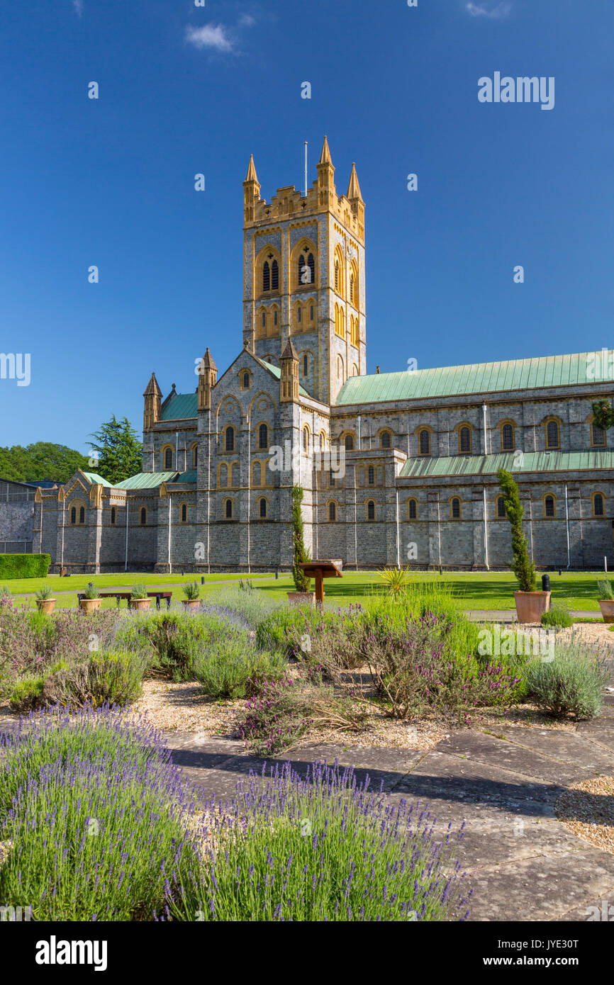 The Lavender Garden At The Abbey Church Of St Mary At Buckfast Abbey the-lavender-garden-at-the-abbey-church-of-st-mary-at-buckfast-abbey