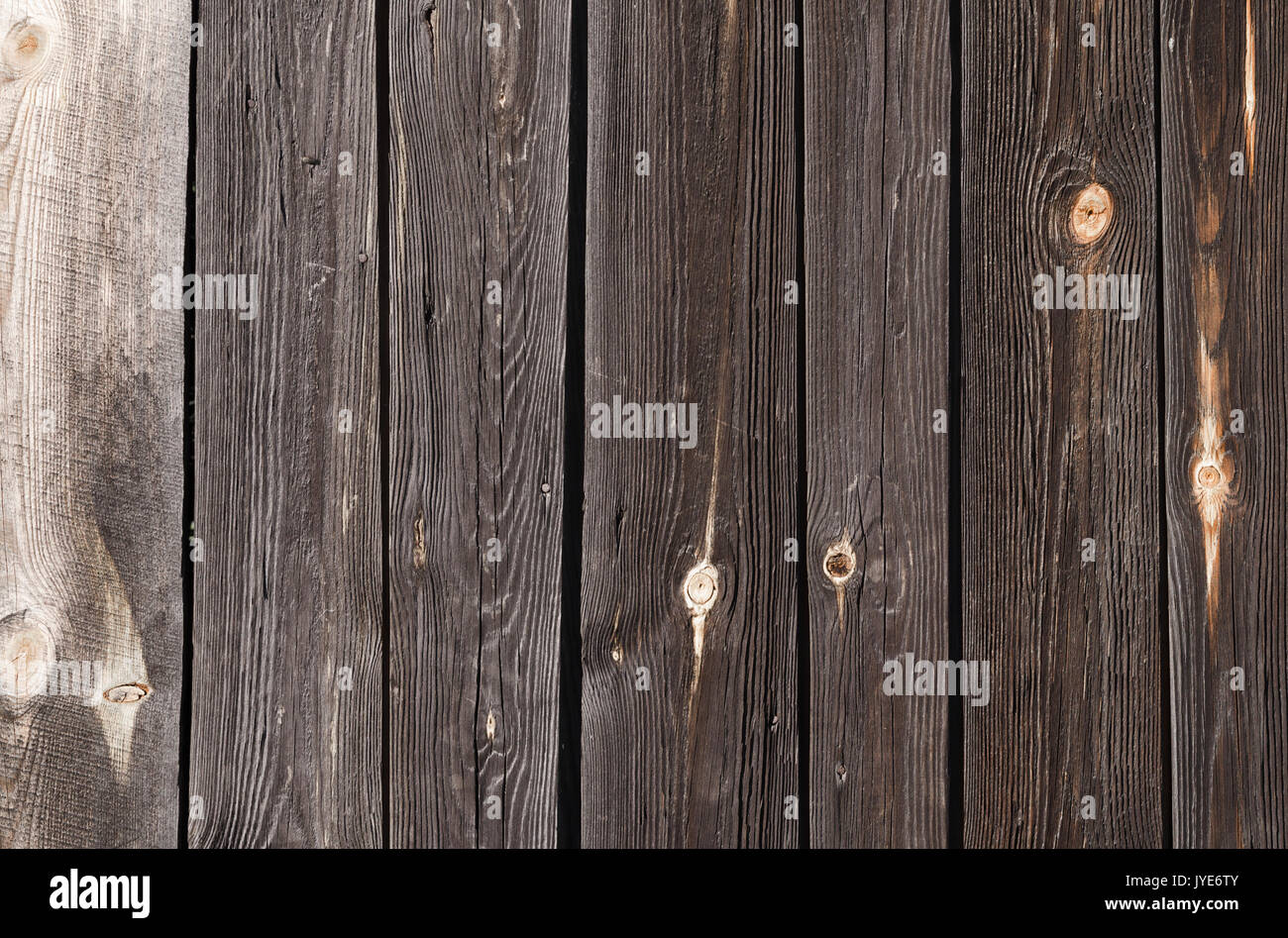 The texture, dark wooden planks with light spots, are located