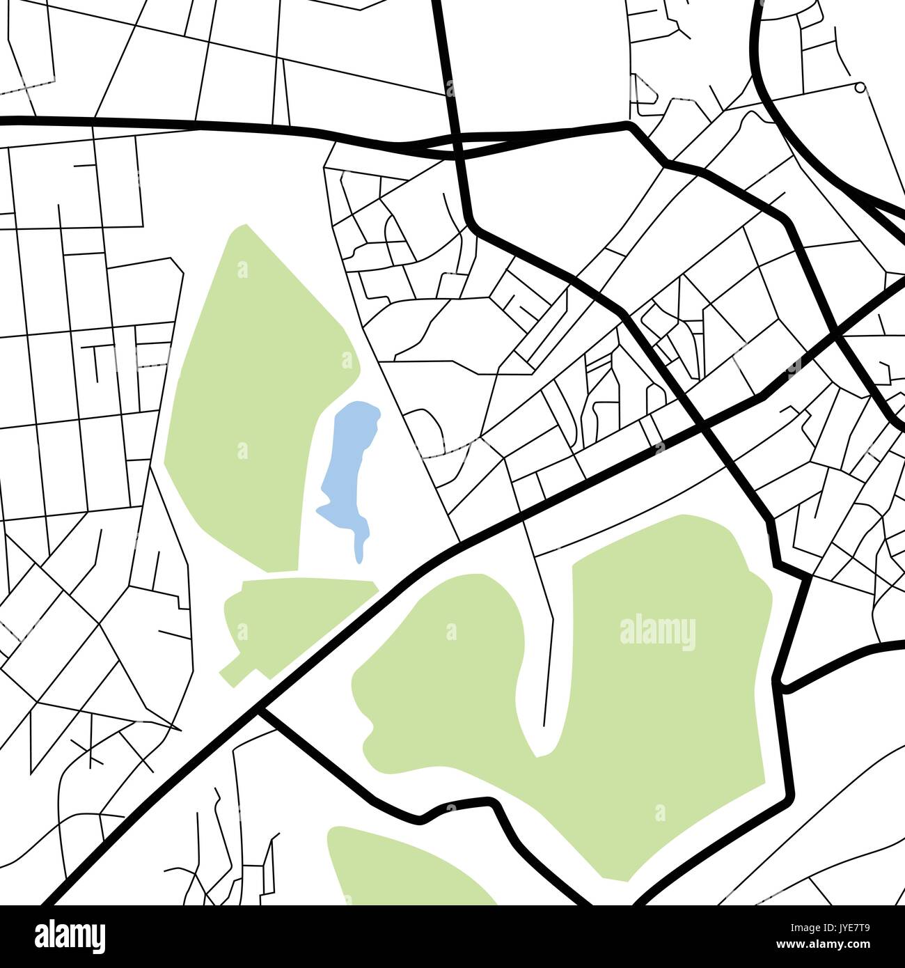 Vector illustration city map. Scheme of roads Stock Vector Image & Art ...