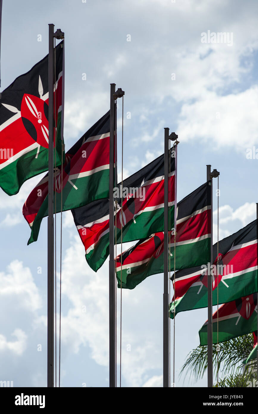 Kenyan flag hires stock photography and images Alamy