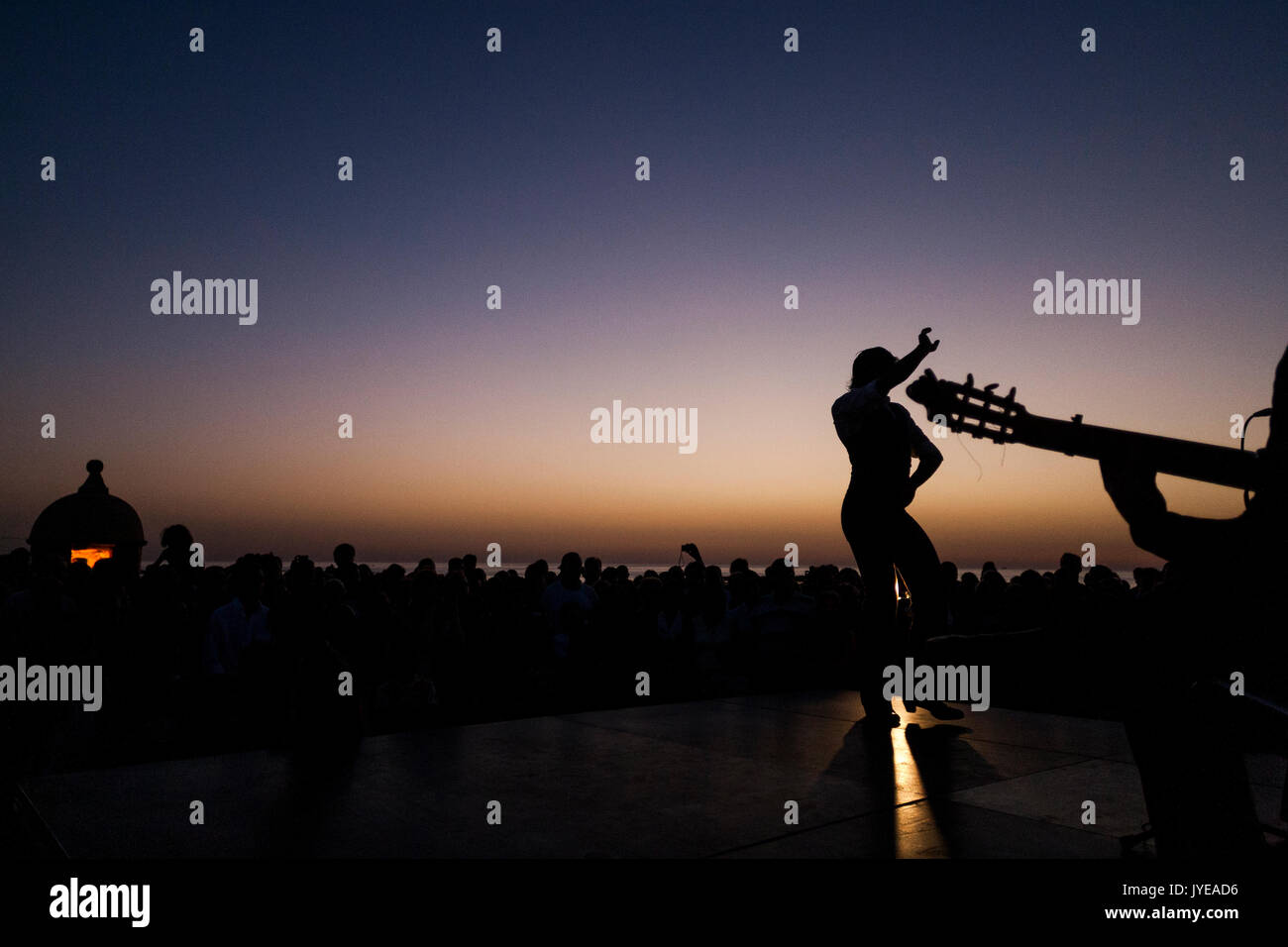 Flamenco dancer in Cadiz, Spain. Stock Photo