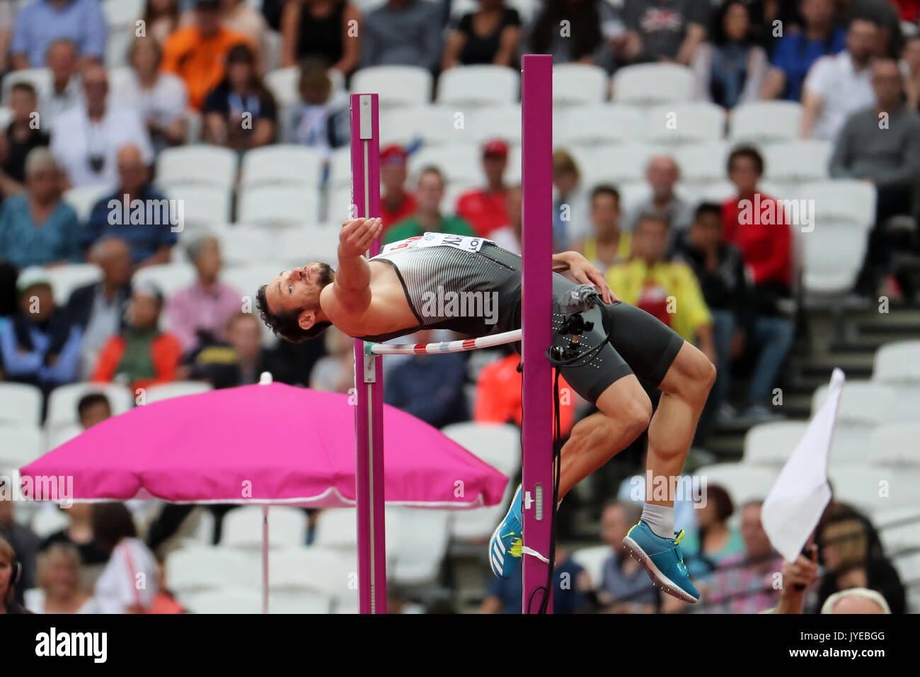 Kai KAZMIREK (Germany), competing in the Decathlon High Jump at the ...
