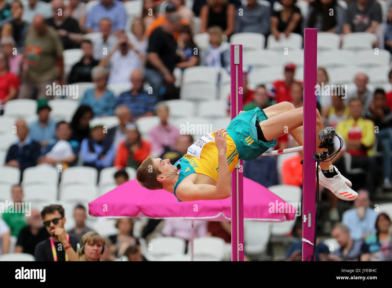 Cedric DUBLER (Australia), competing in the Decathlon High Jump at the