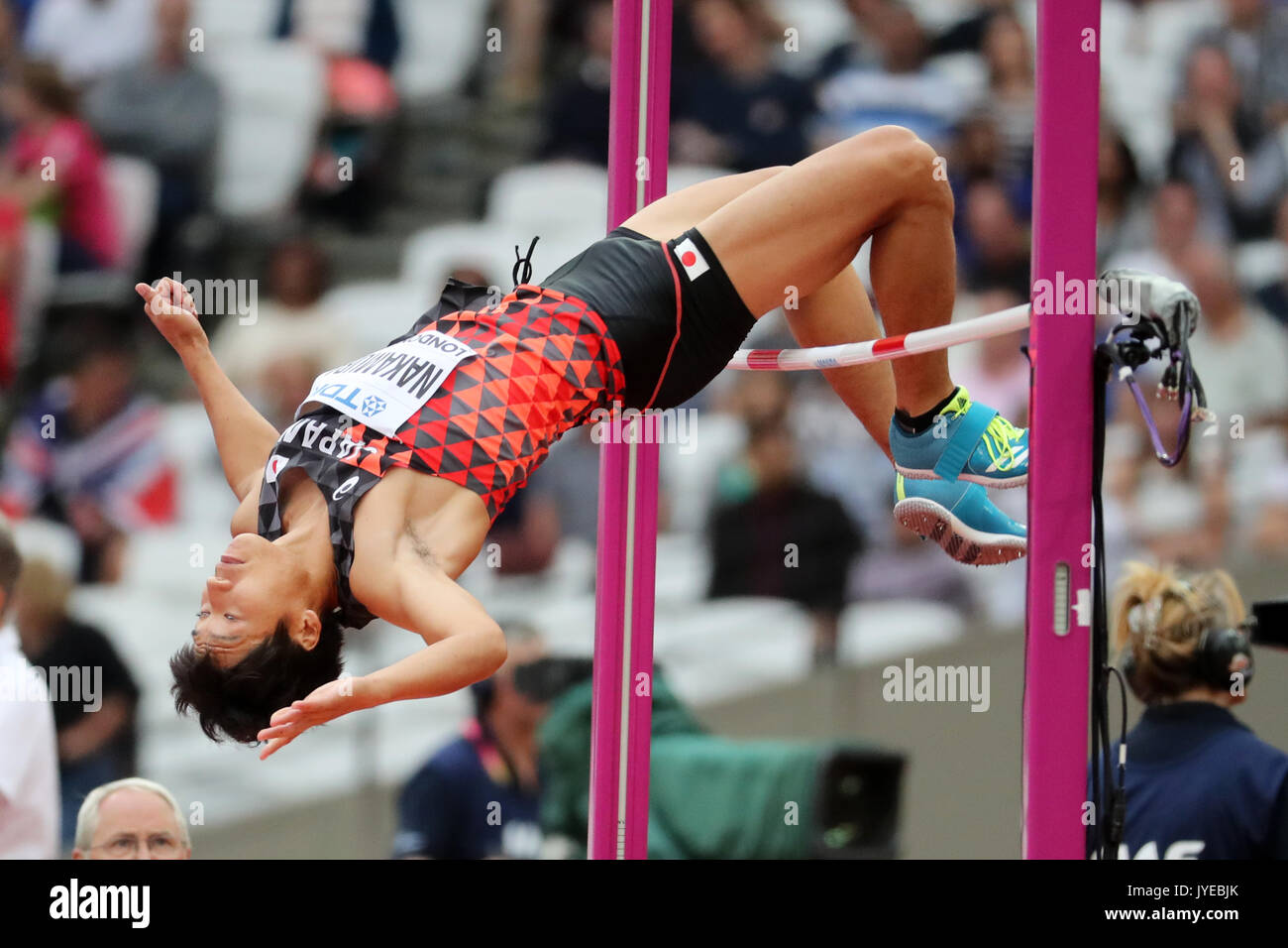 Akihiko NAKAMURA (Japan), competing in the Decathlon High Jump at the