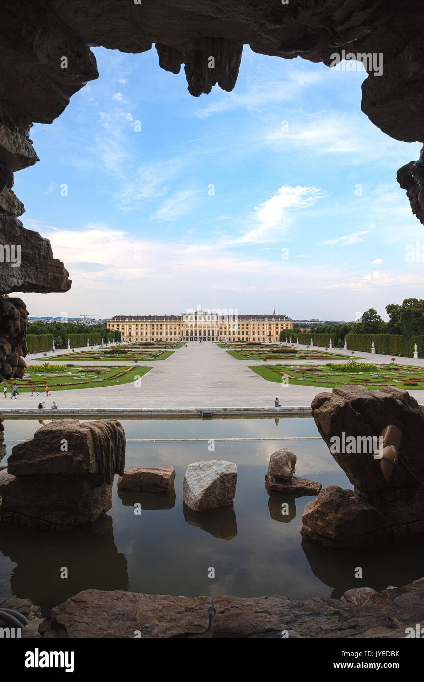 Schonbrunn Palace, UNESCO world heritage site, Vienna, Austria. Stock Photo