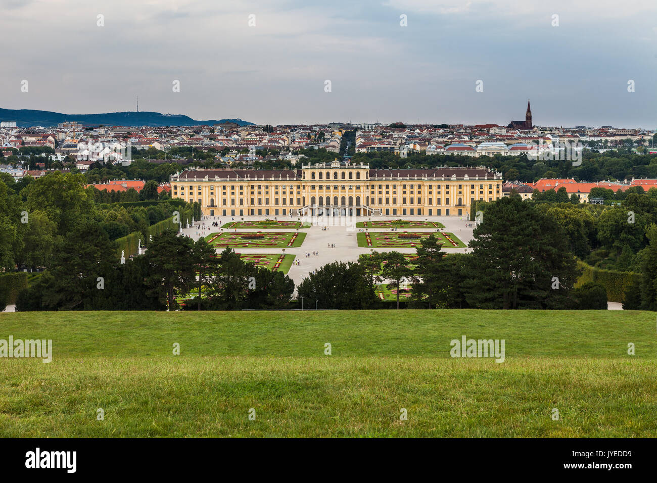 Schonbrunn Palace, UNESCO world heritage site, Vienna, Austria. Stock Photo