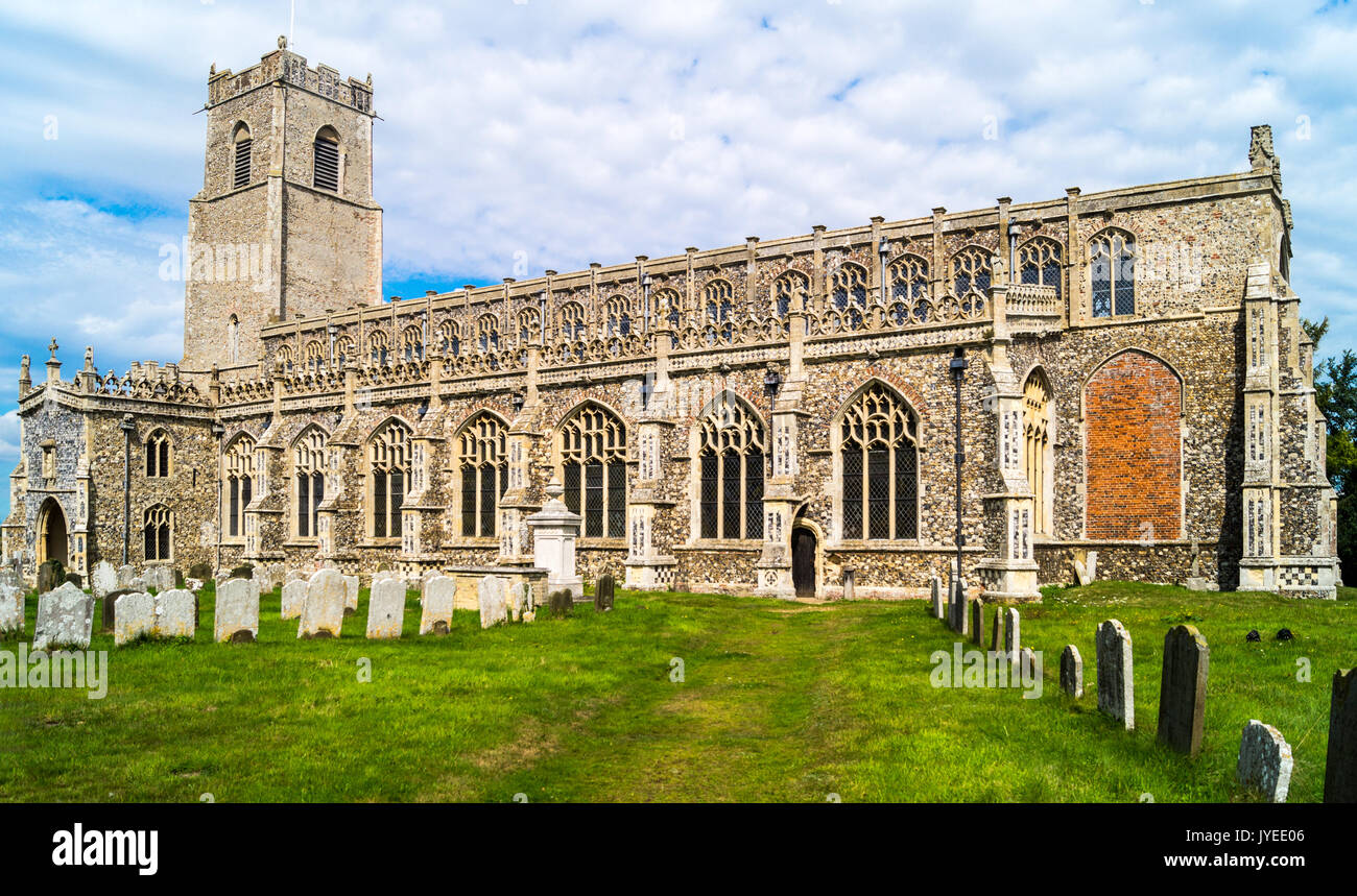 Churchyard, Holy Trinity Church, Blythburgh, Suffolk, England Stock Photo