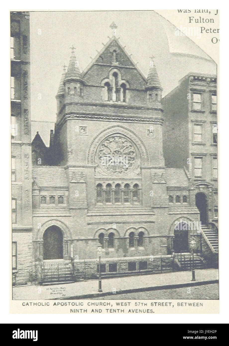 King1893nyc pg396 catholic apostolic church hires stock photography
