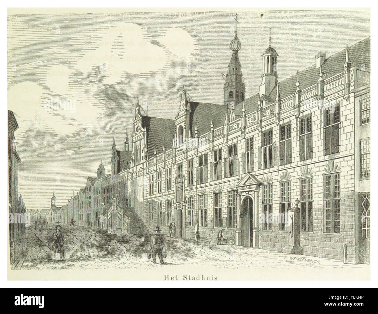 AA(1855) p095 LEYDEN, Stadhuis Stock Photo