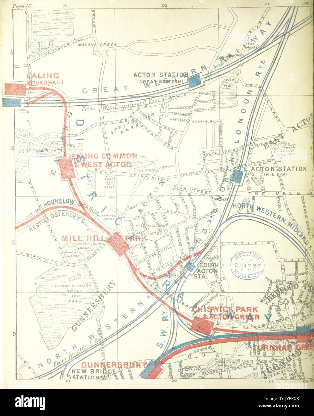 London 1888 map hi-res stock photography and images - Alamy