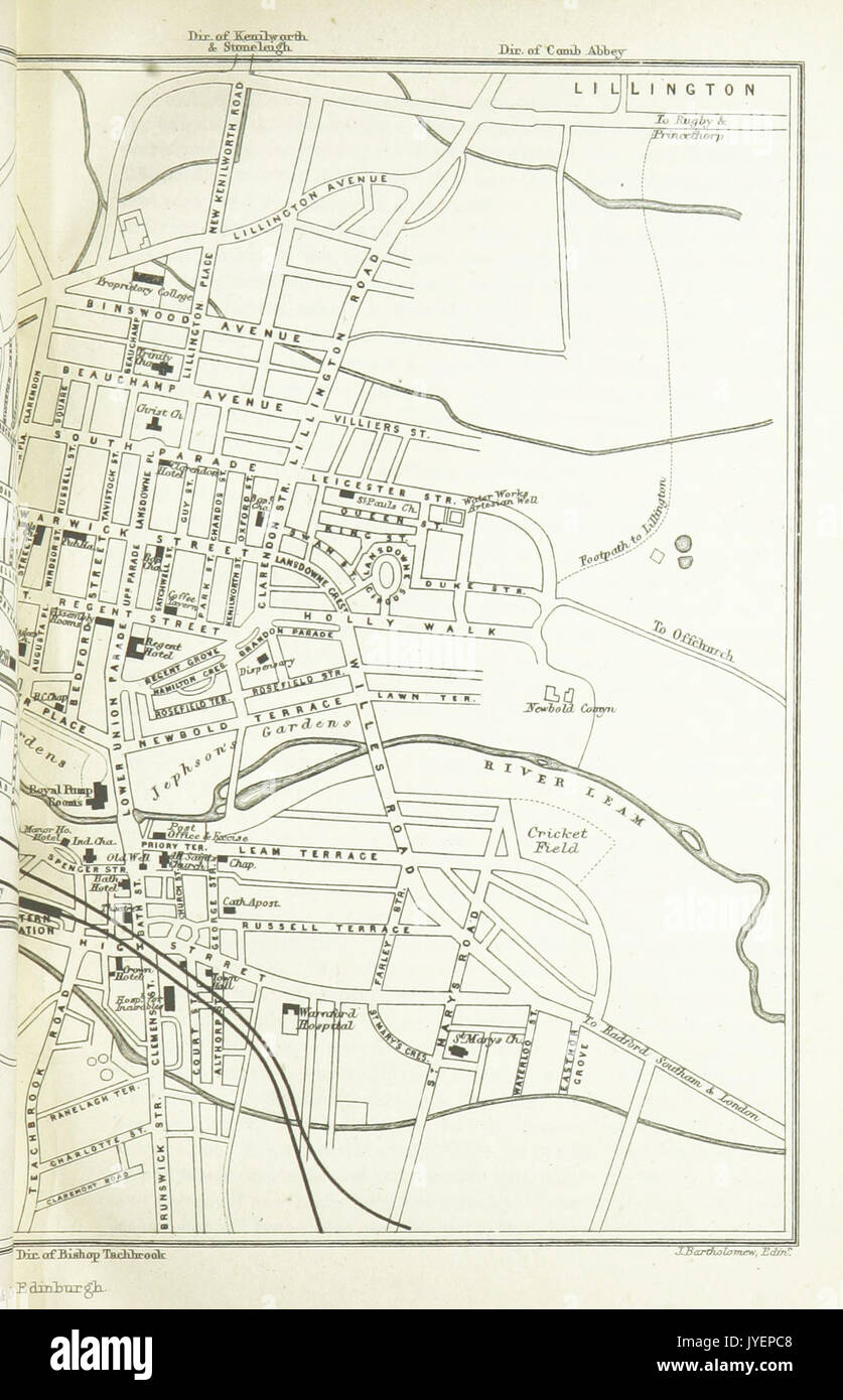 Map of leamington hires stock photography and images Alamy