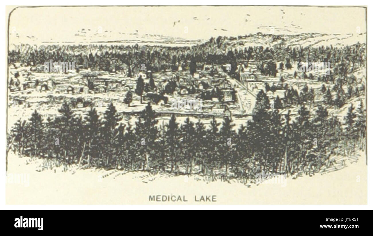 Map of medical lake hires stock photography and images Alamy