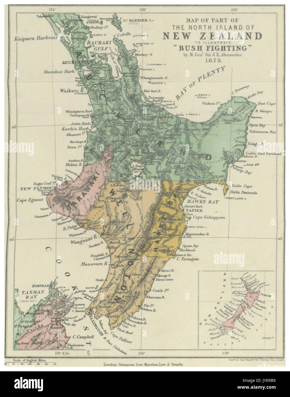 New zealand north island map hires stock photography and images Alamy — free download