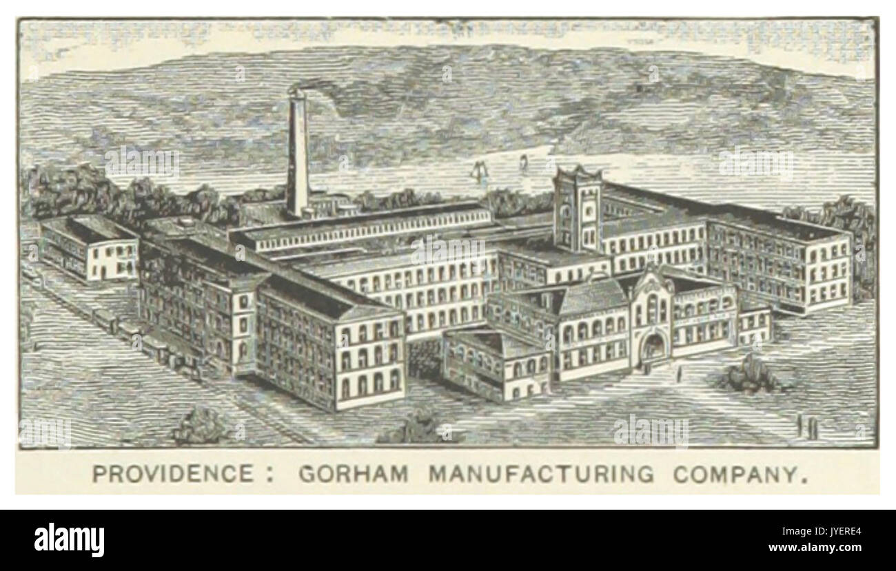 US RI(1891) p777 PROVIDENCE, GORHAM MANUFACTURING COMPANY Stock Photo