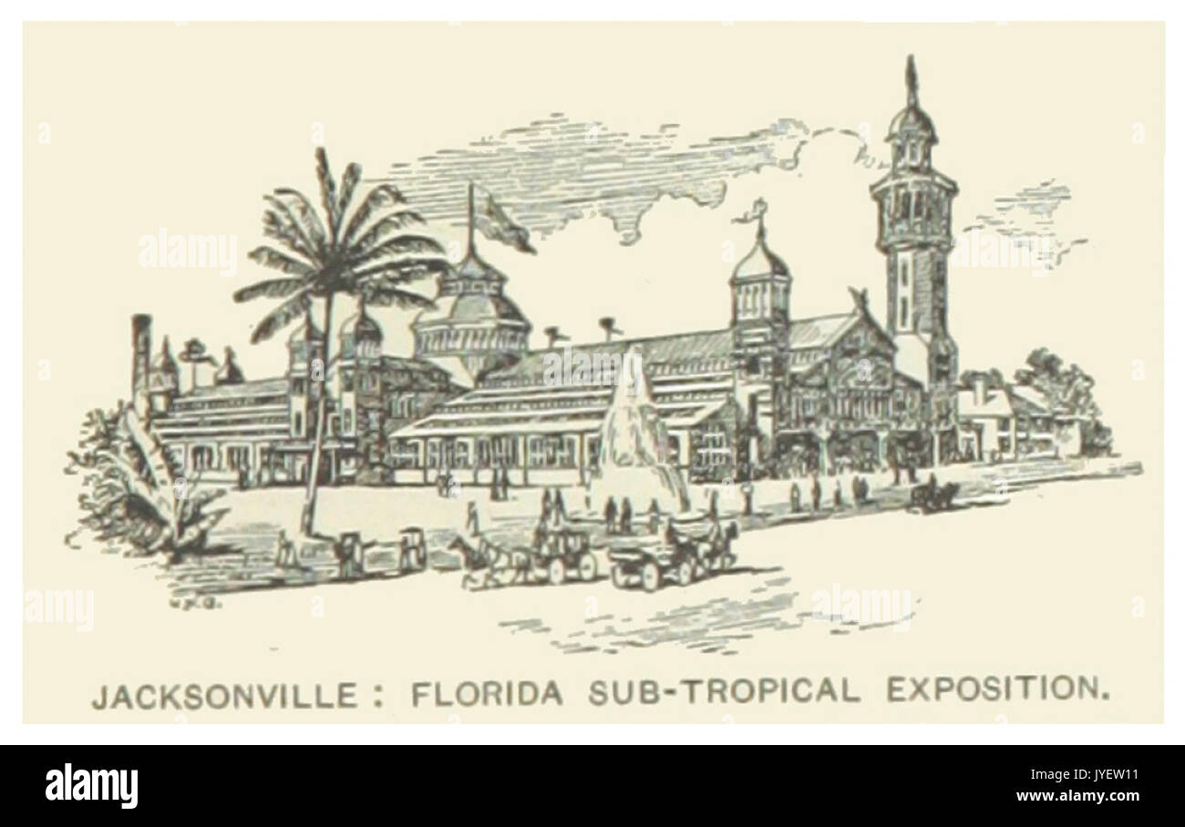 US FL(1891) p173 JACKSONVILLE, FLORIDA SUB TROPICAL EXPOSITION Stock Photo