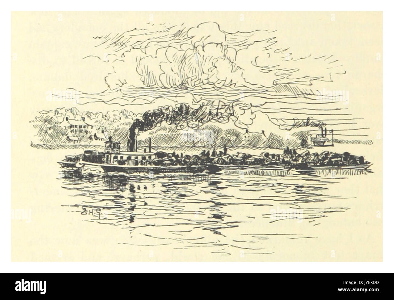 MARK TWAIN(1883) p198   TOW BOAT SUPREMACY Stock Photo