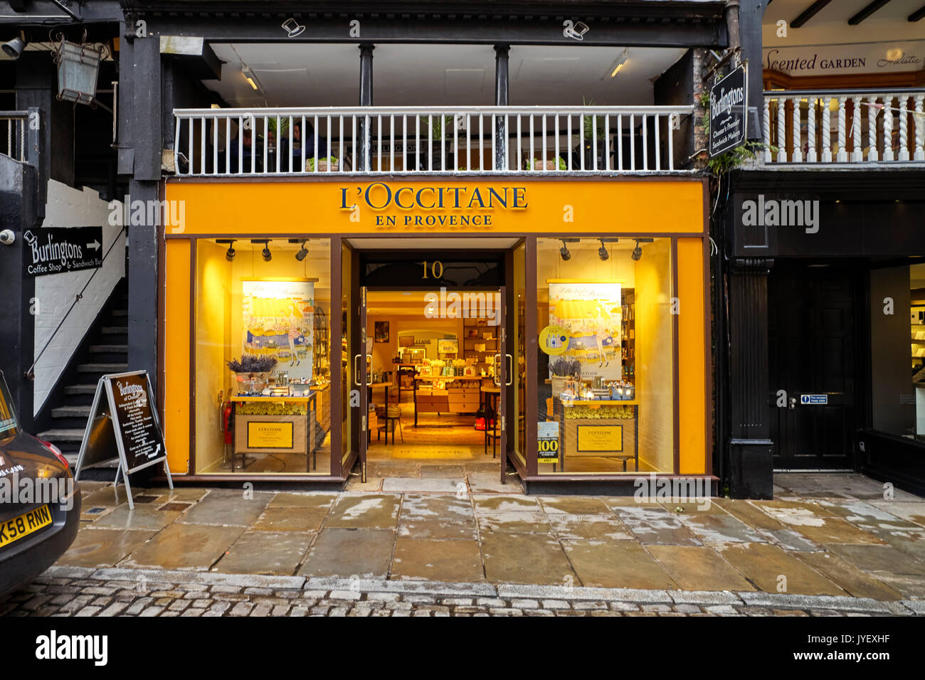 L’Occitane en provence shop in Chester, UK Stock Photo