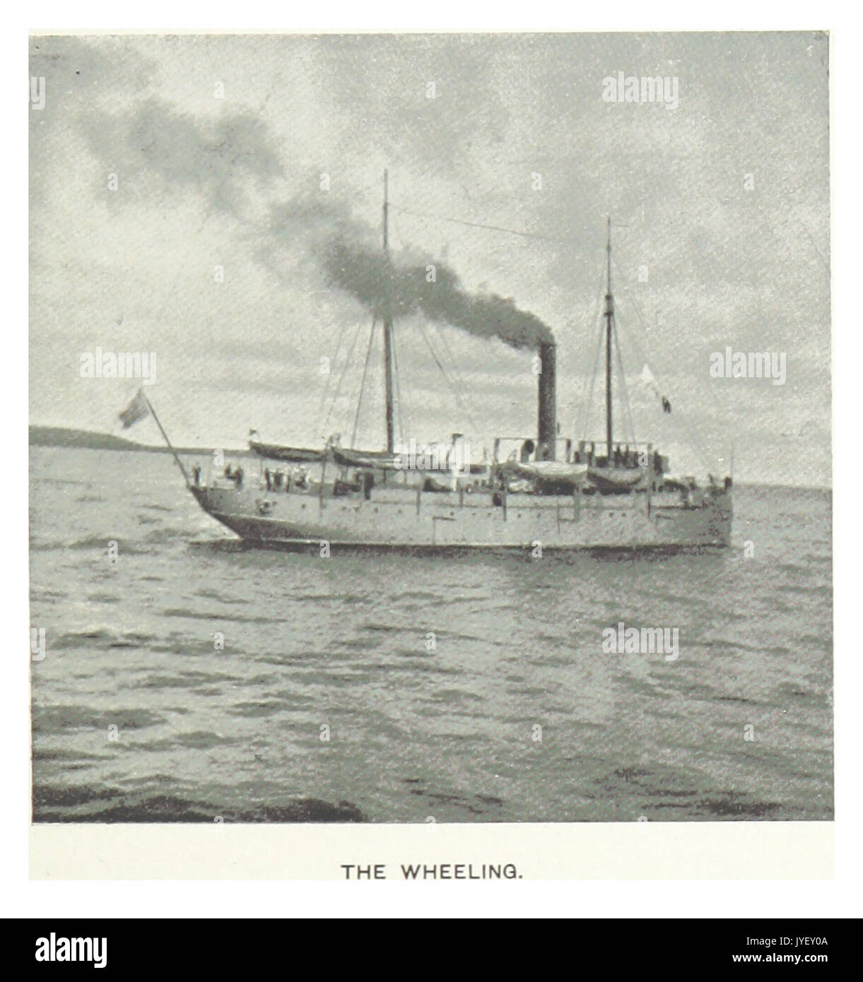 HITCHCOCK(1899) p073 THE WHEELING, A RIVER STEAMER Stock Photo
