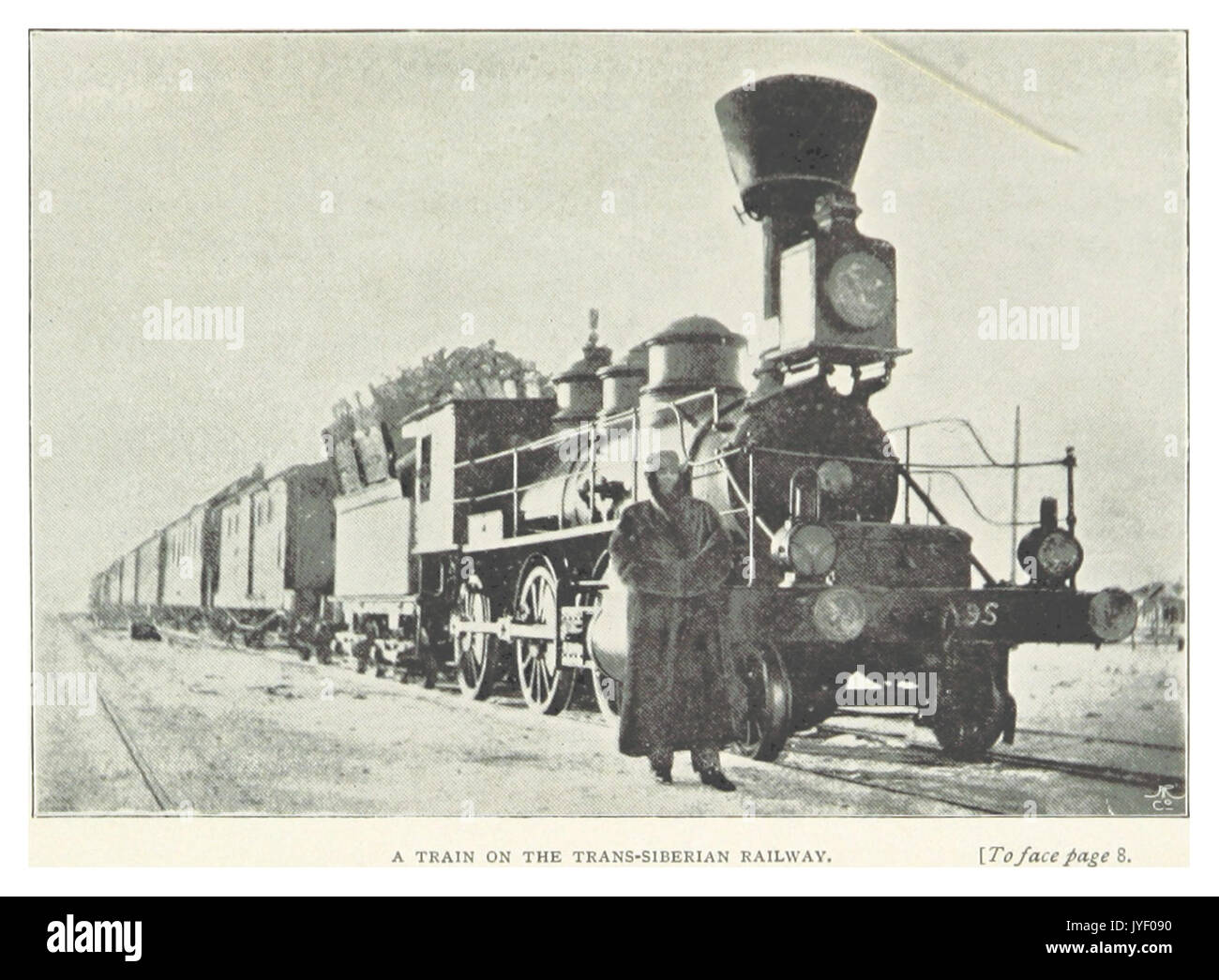 JEFFERSON(1897) p021 A TRAIN ON THE TRANS SIBERIAN RAILWAY Stock Photo