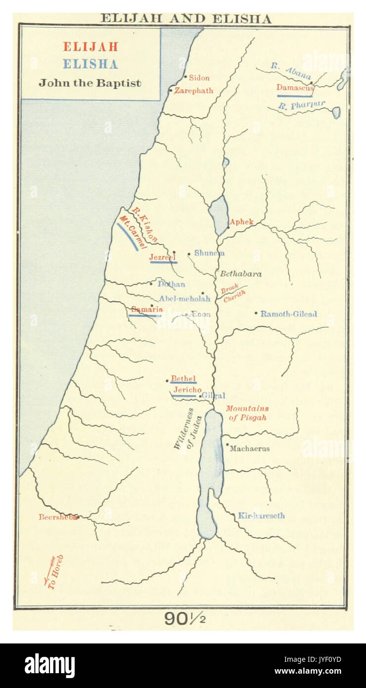 Elijah Map Elijah and elisha hi-res stock photography and images - Alamy