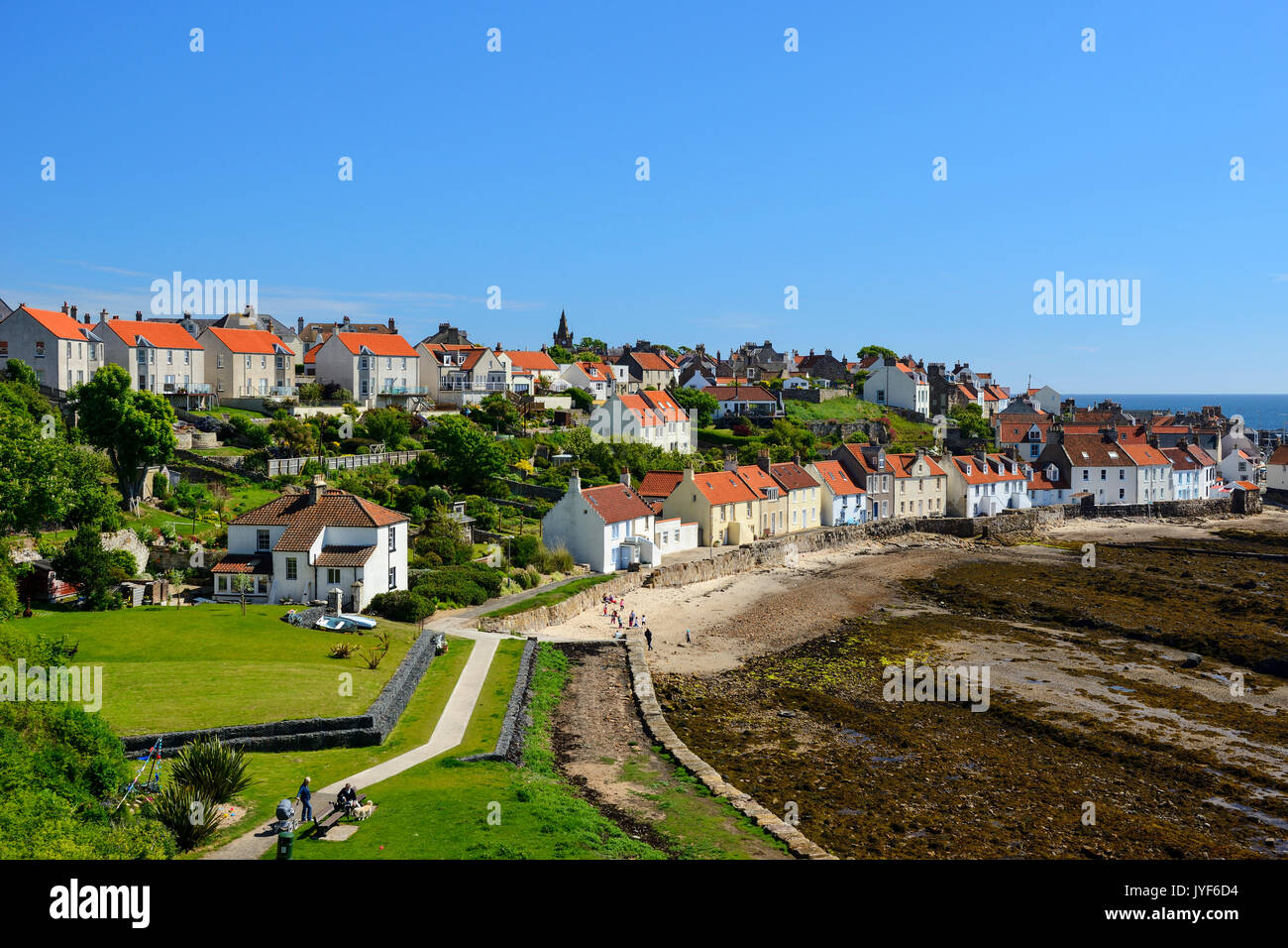 Picturesque Scottish coastal town of Pittenweem in East Neuk of Fife, Scotland, UK Stock Photo