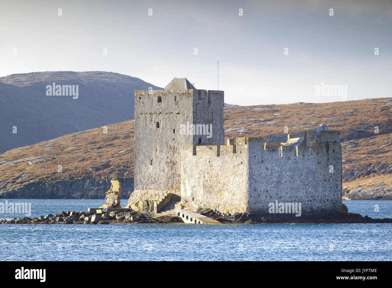 Kisimul Castle on the Island of Barra in the Outer Hebrides, Scotland Stock Photo