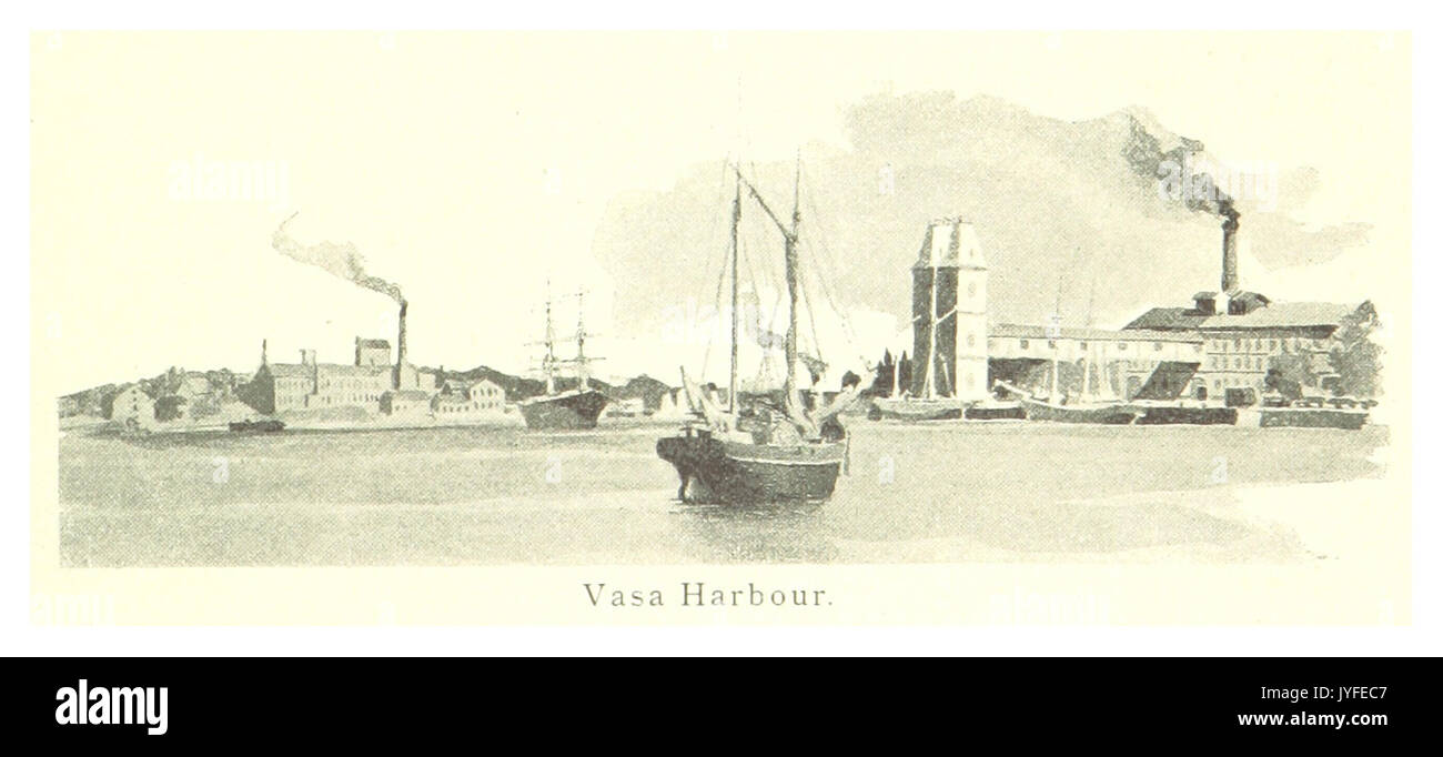 MECHELIN(1894) p065 Vaasa Harbour Stock Photo