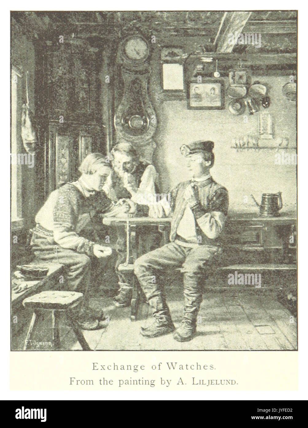 MECHELIN(1894) p087 Exchange of watches Stock Photo