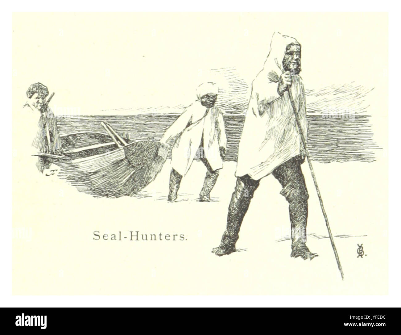 MECHELIN(1894) p095 Seal hunters Stock Photo