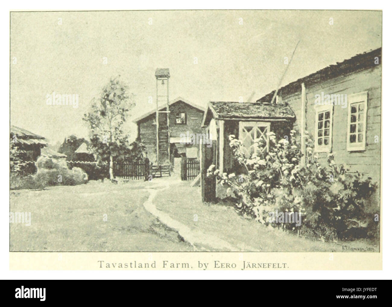 MECHELIN(1894) p104 Tavastland Farm Stock Photo
