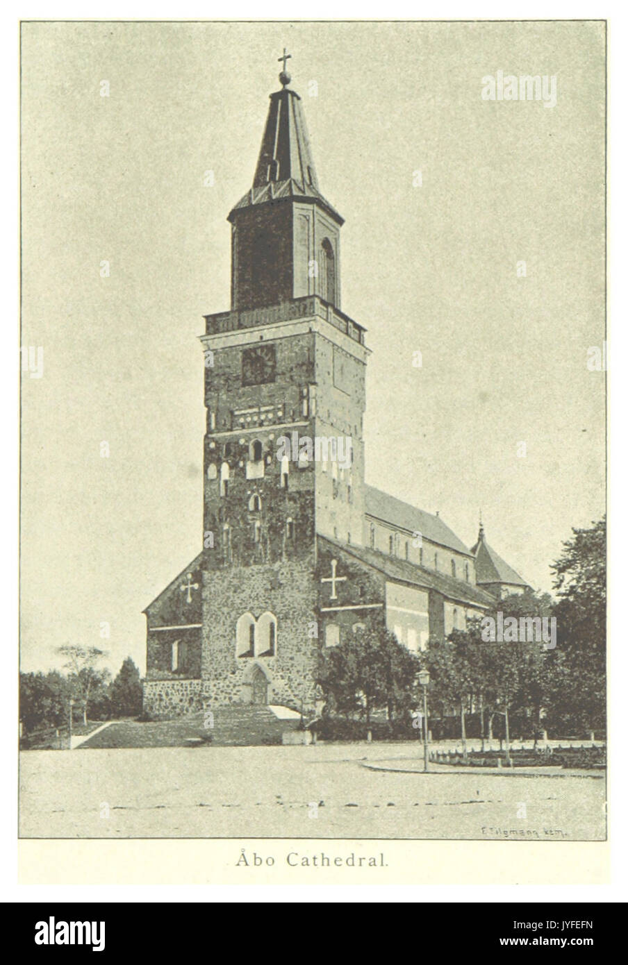 MECHELIN(1894) p160 Turku Cathedral Stock Photo