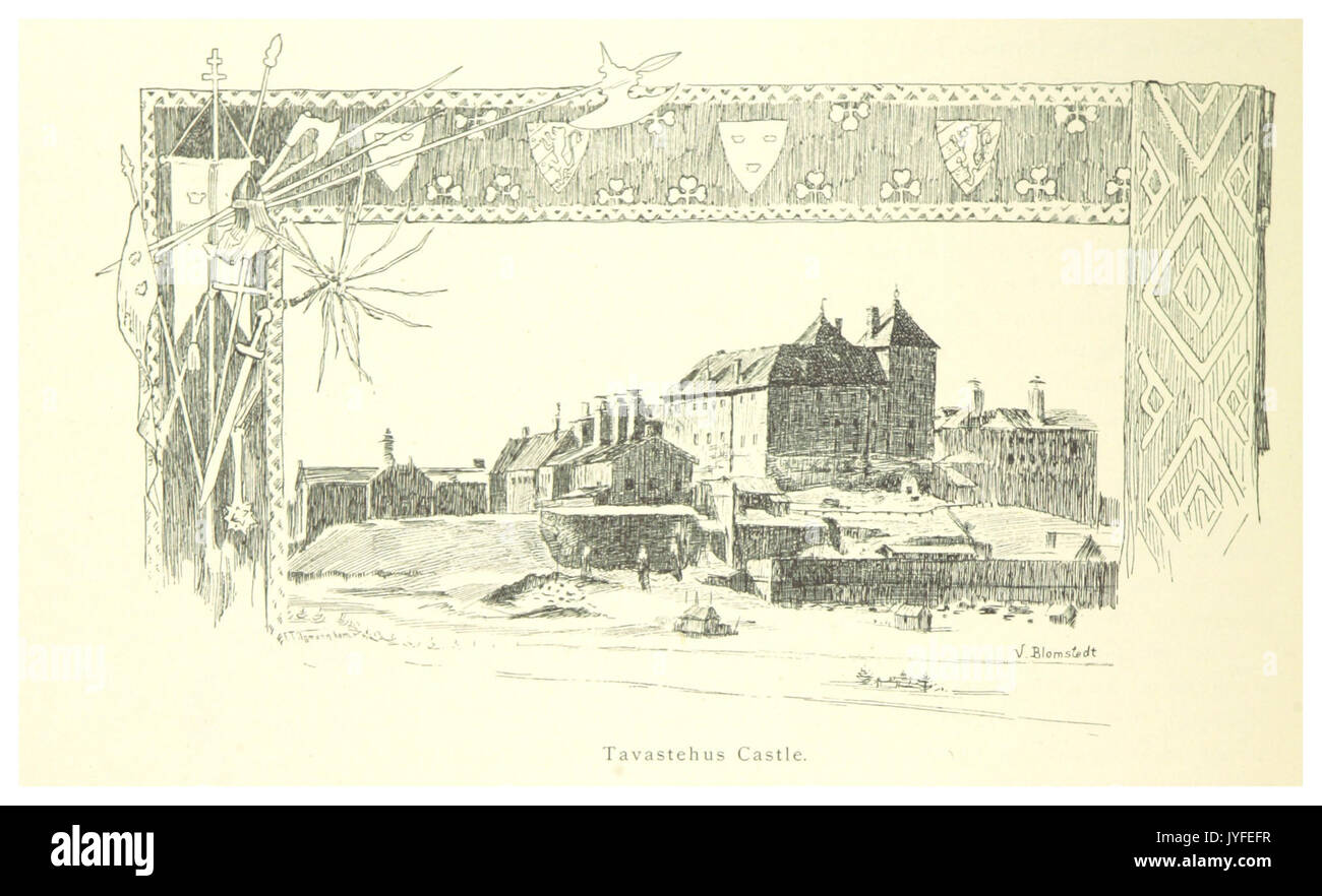 MECHELIN(1894) p168 Travestehus Castle Stock Photo