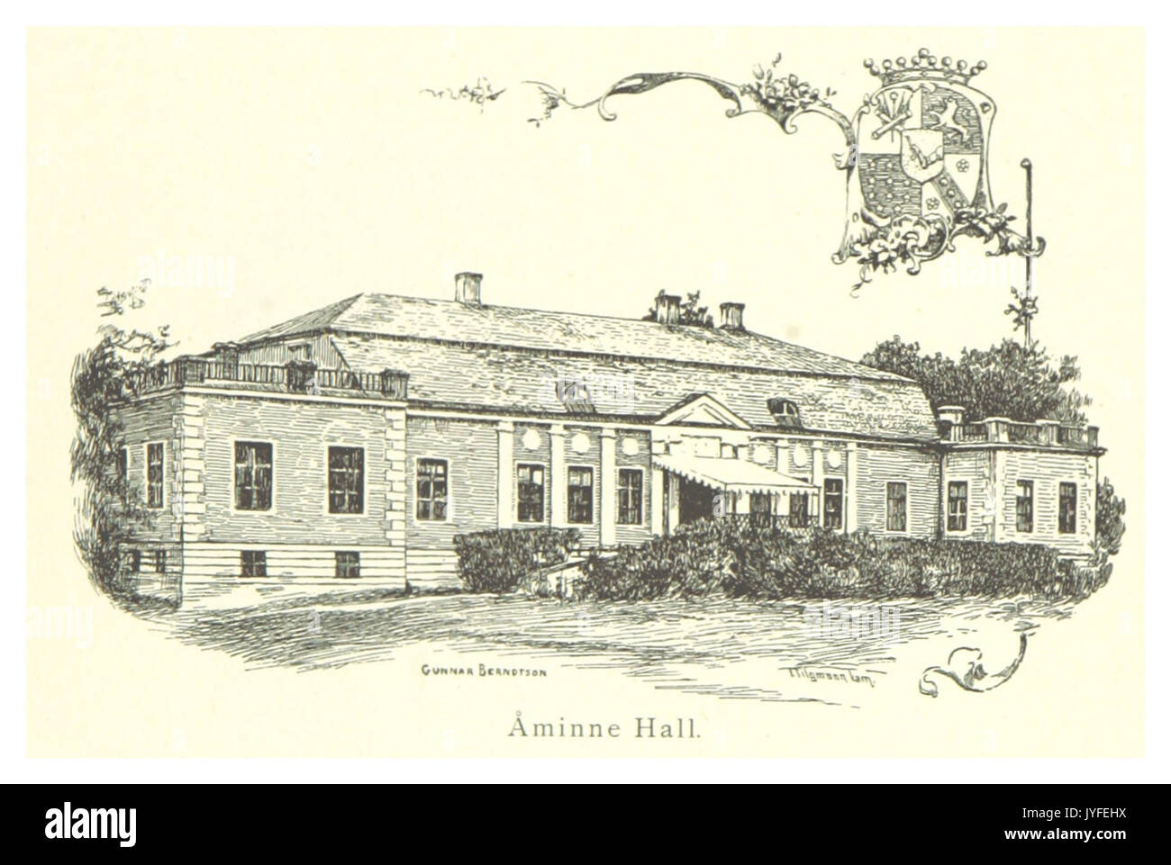 MECHELIN(1894) p132 Joensuun kartano Stock Photo