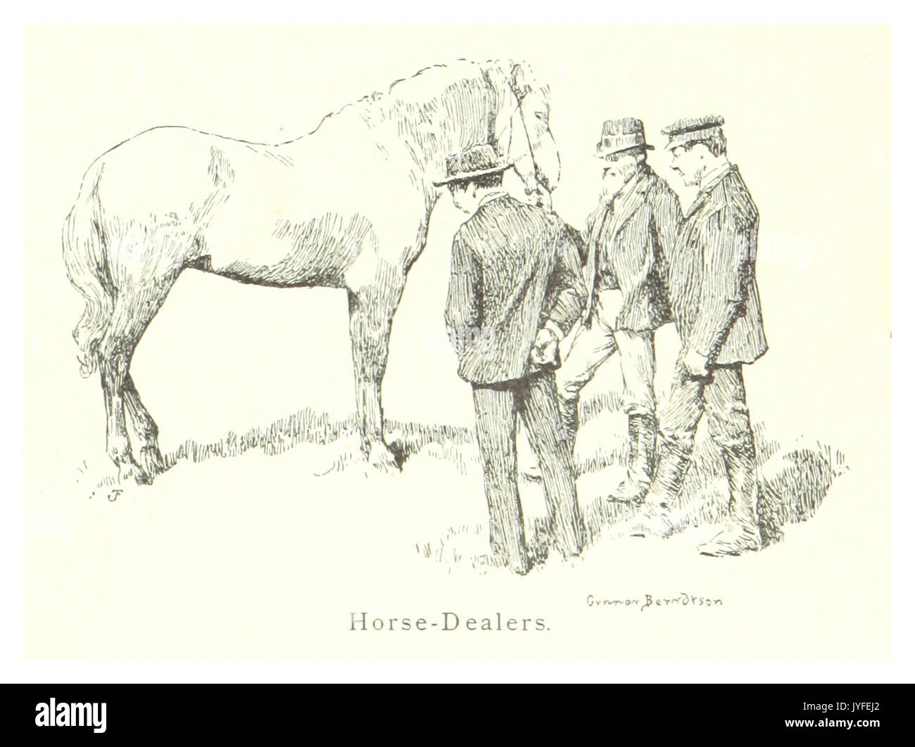 MECHELIN(1894) p197 Horse Dealers Stock Photo