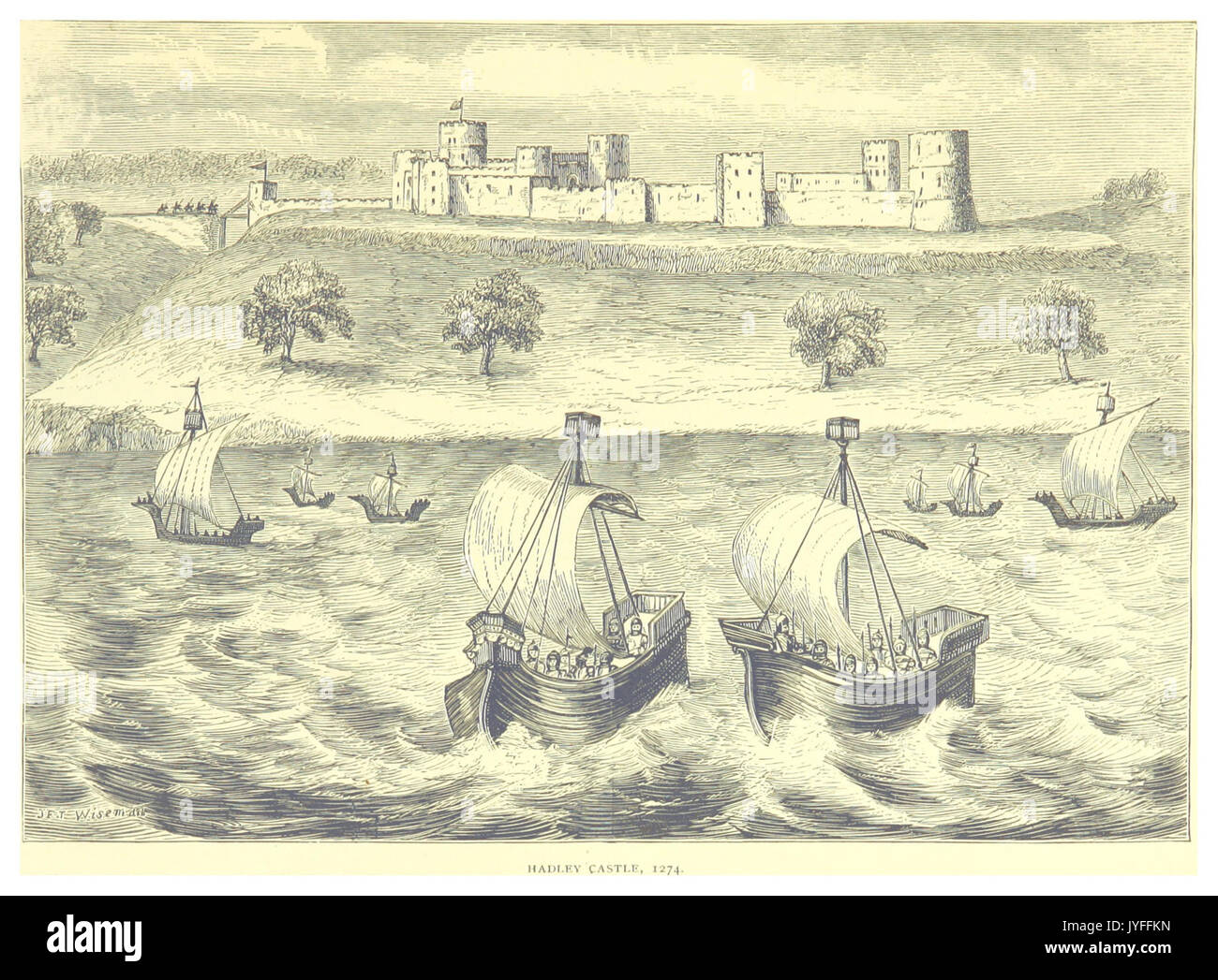Hadlige Raje HADLEIGH CASTLE (1274 Stock Photo - Alamy