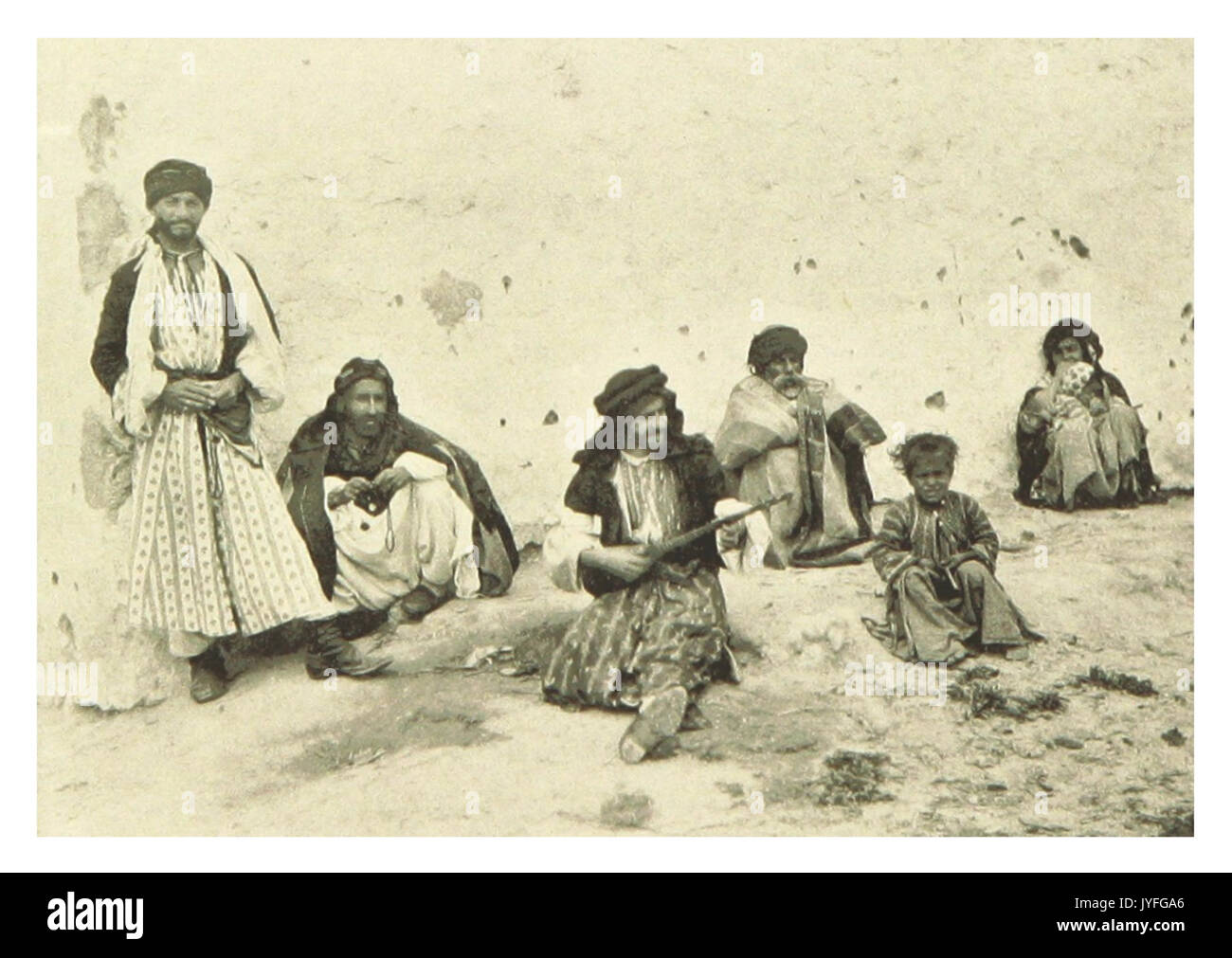THOMPSON(1894) p084 Group of Kurds Stock Photo
