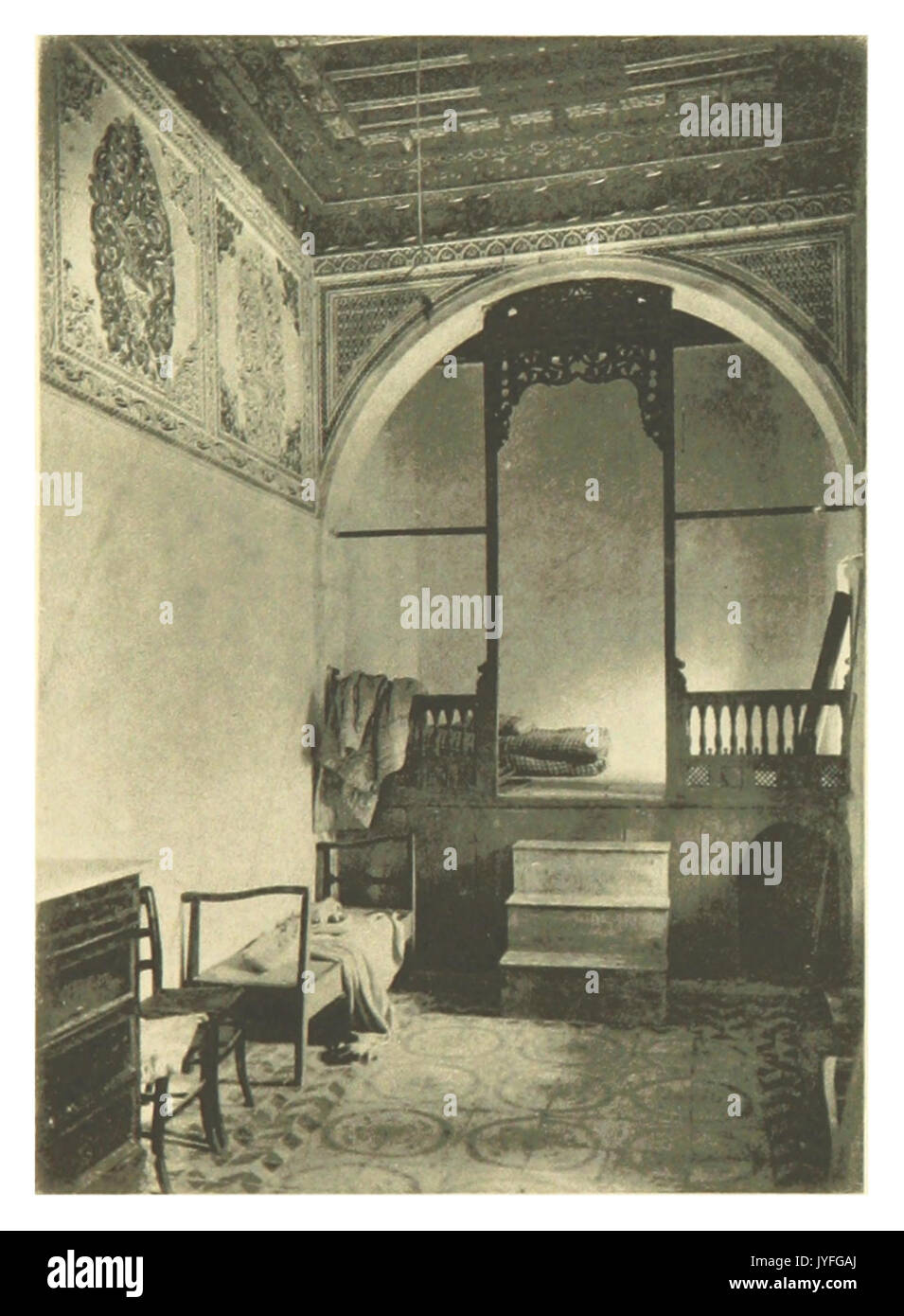 THOMPSON(1894) p131 Arab Bedroom Stock Photo
