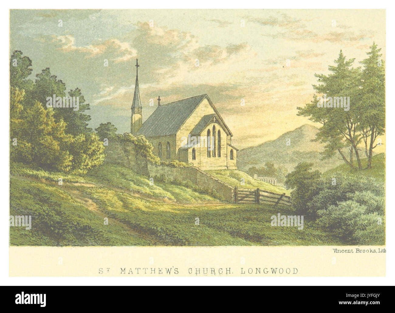 MELLISS(1875) p063   ST. MATTHEW'S CHURCH Stock Photo