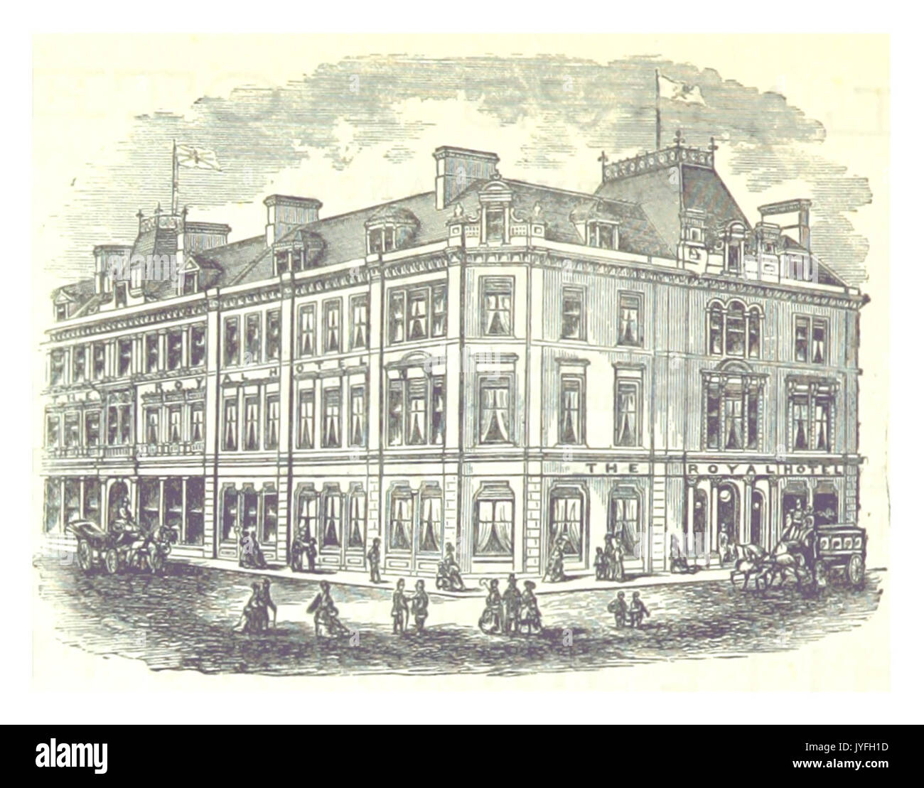 PATERSON(1875) p088 THE ROYAL HOTEL Stock Photo