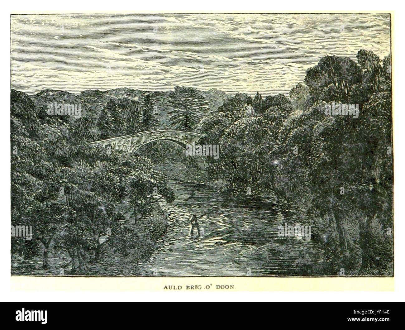 PATERSON(1883) p074 AULD BRIG O' DOON Stock Photo