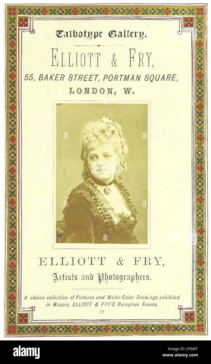 LONDON ILLUSTRATED P1 129 ADS ELLIOT FRY Stock Photo Alamy