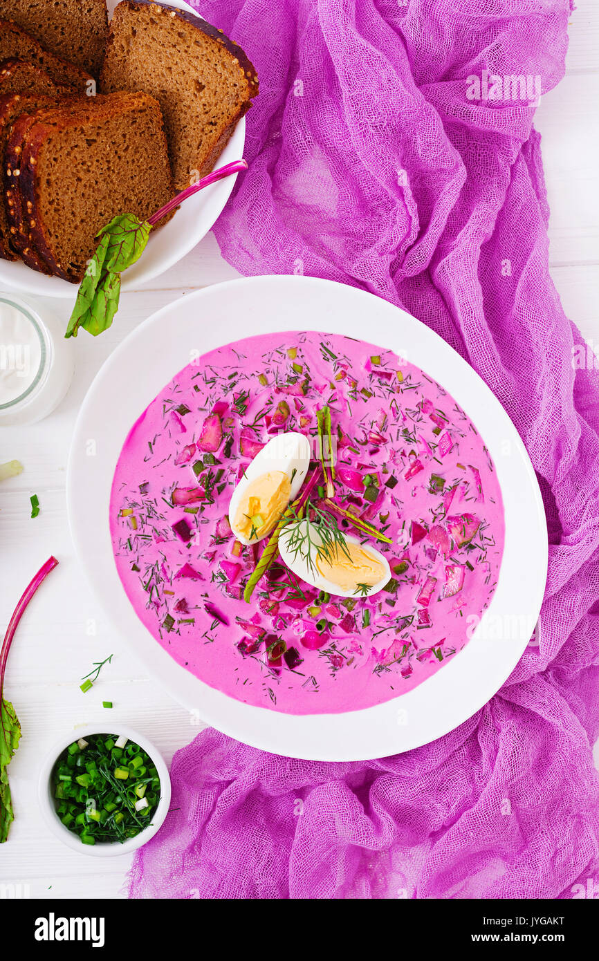 cold-beetroot-beet-soup-on-yogurt-with-egg-onion-and-cucumbers-flat